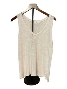 Project Social T White V-Neck Sleeveless Tank